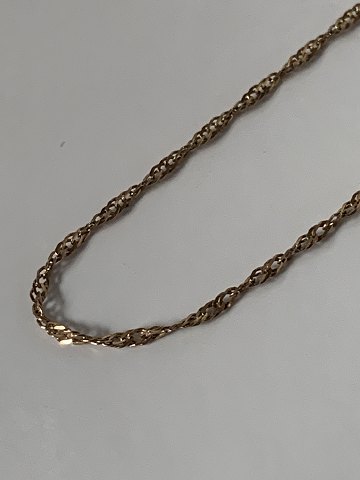 9 carat gold necklace.
Length: 51 cm. 9 carat gold necklace.
Length: 51 cm.